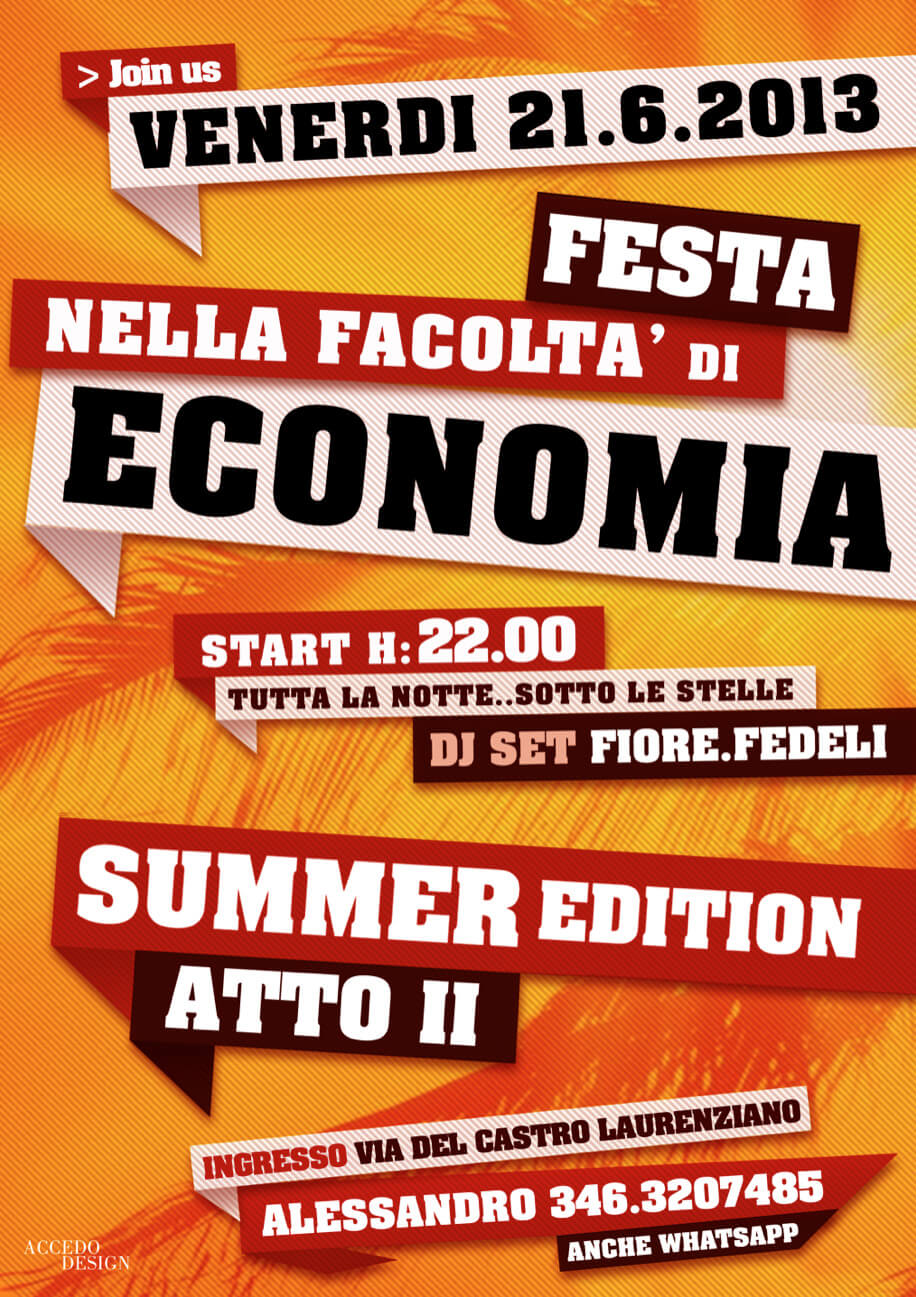 Festa Economia – Flyer