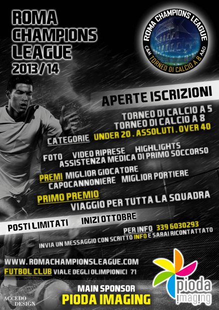 Roma Champions League – Flyer