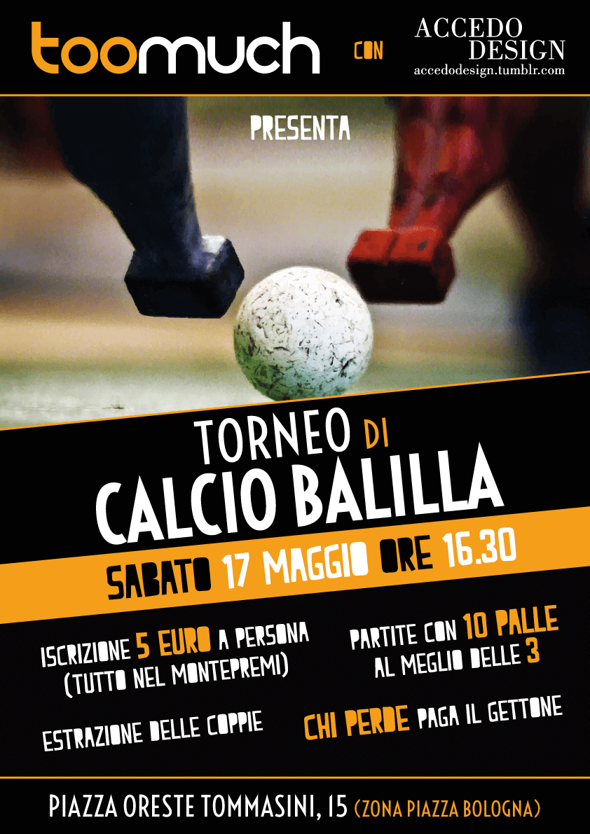 Torneo Calcio Balilla – Flyer