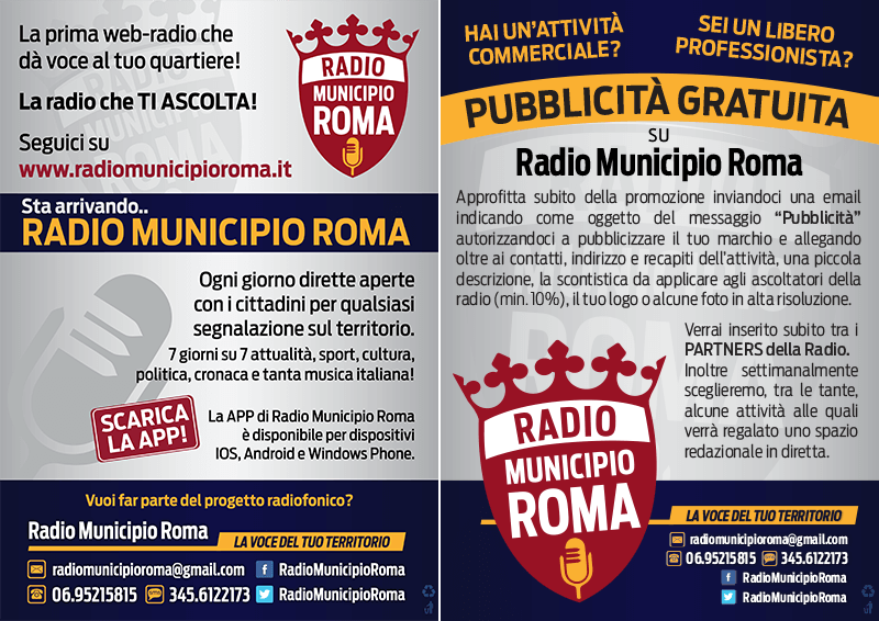 Radio Municipio Roma – Flyer